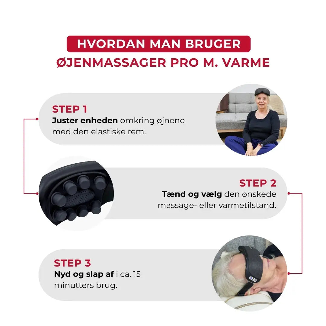 Øjenmassager Pro m. Varme