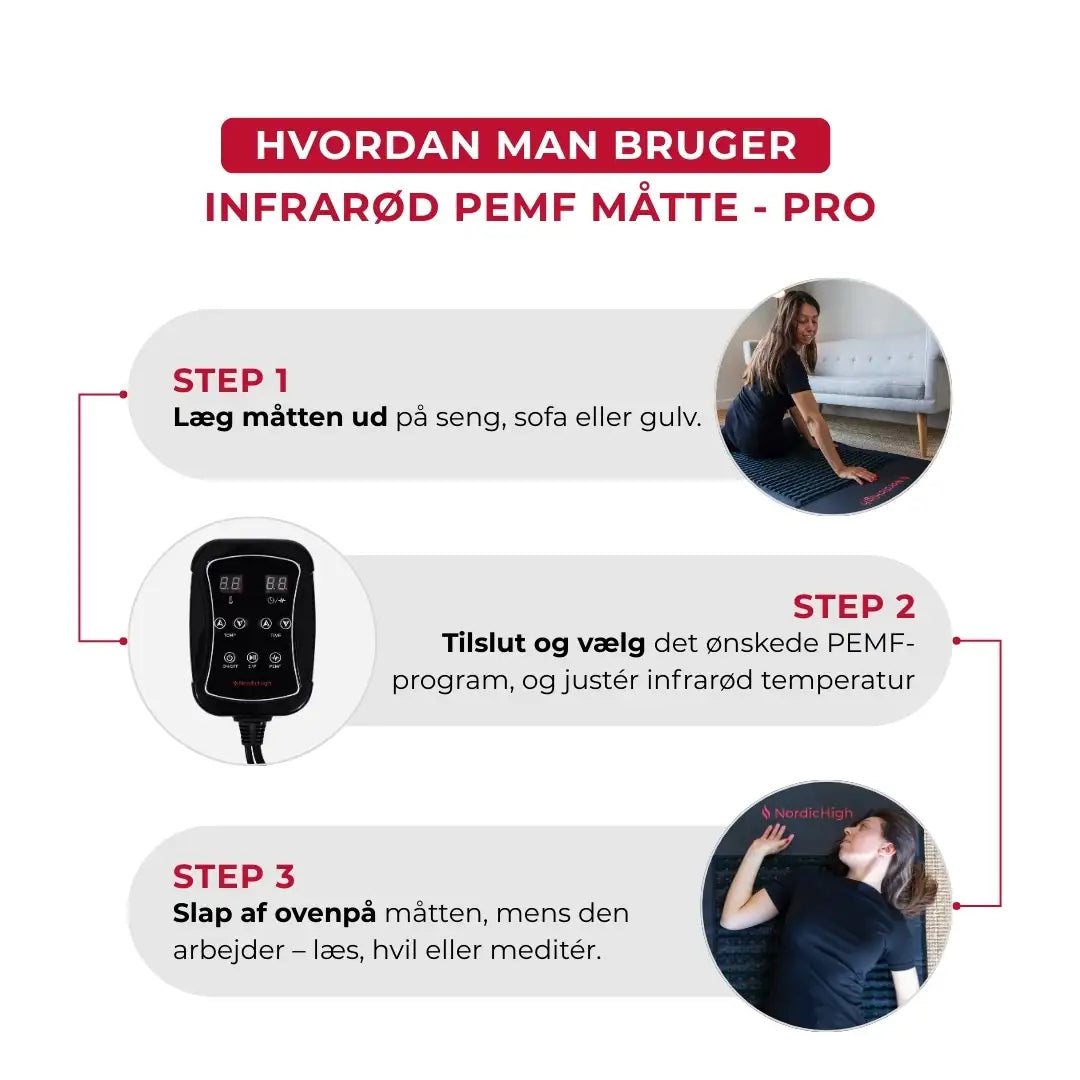 Infrarød PEMF måtte - Pro