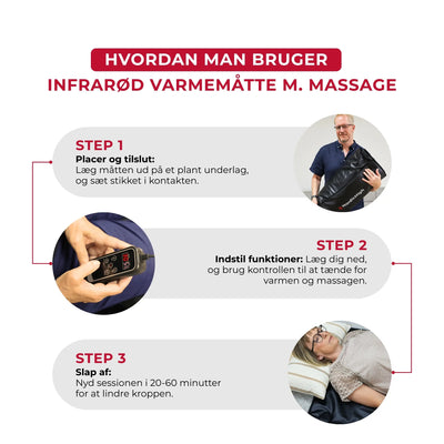 Infrarød Varmemåtte m. Massage