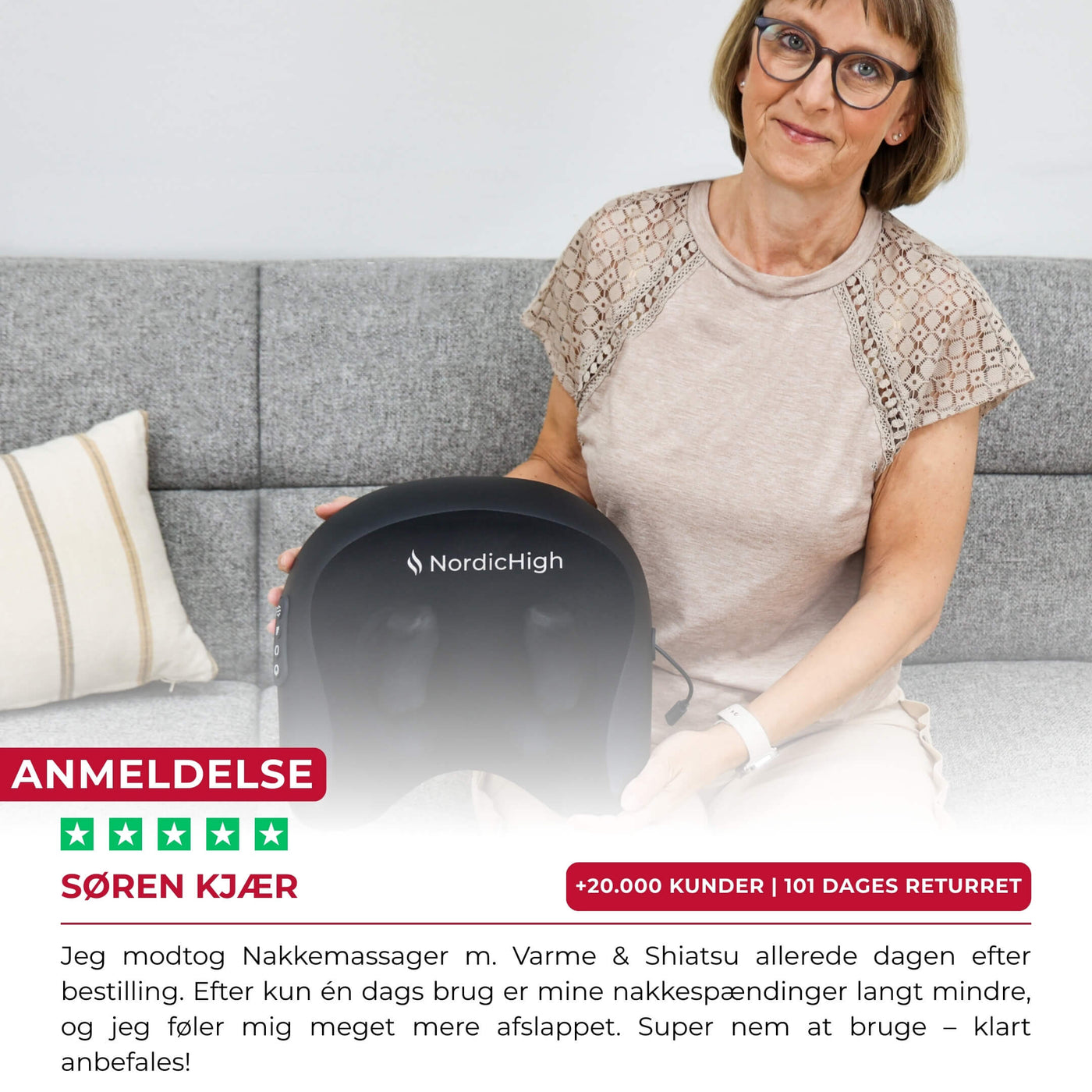 Nakkemassager m. Varme & Shiatsu