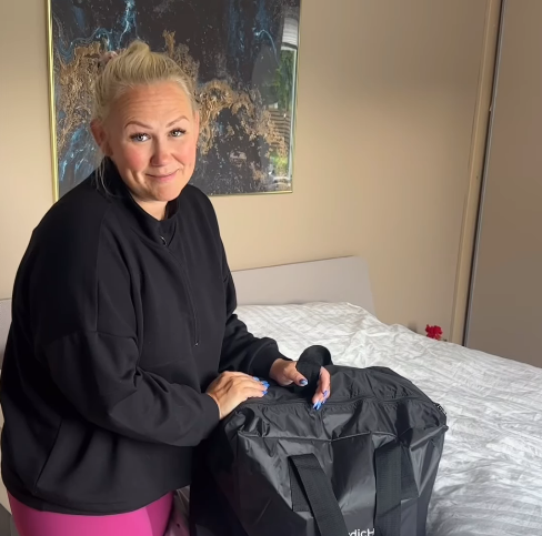 Cecilie Schmeichel med Saunatæppe