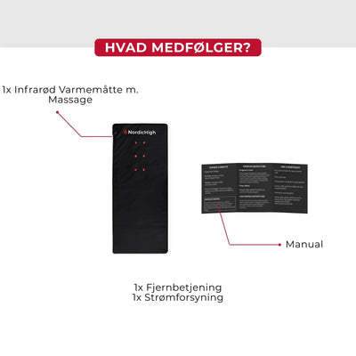 Infrarød Varmemåtte m. Massage