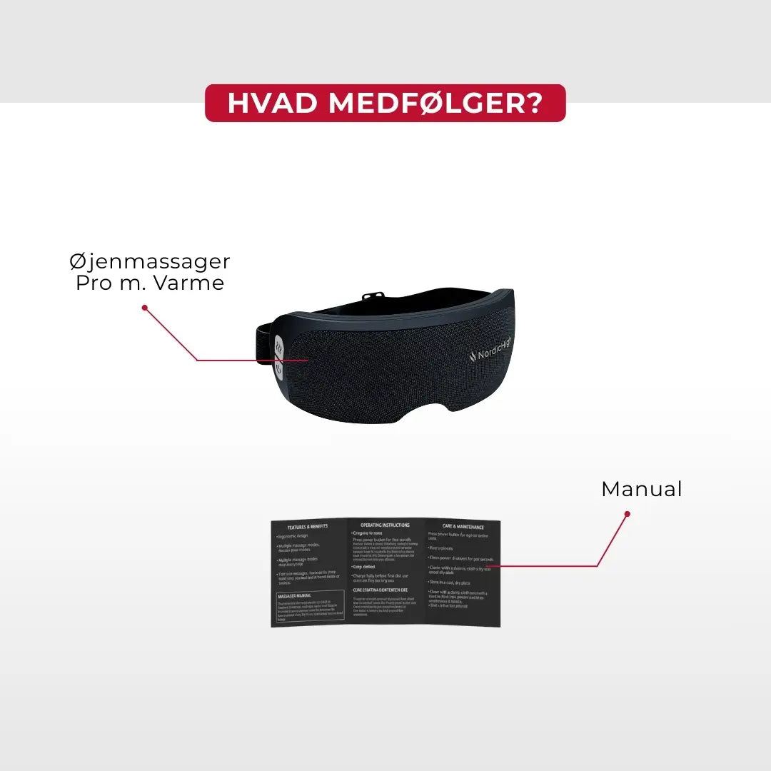Øjenmassager Pro m. Varme
