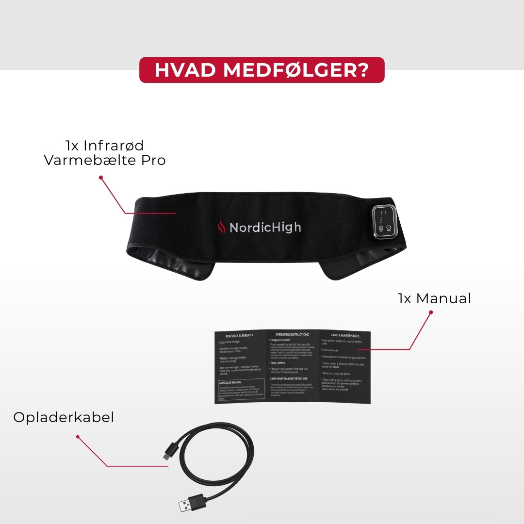 Infrarød Varmebælte Pro