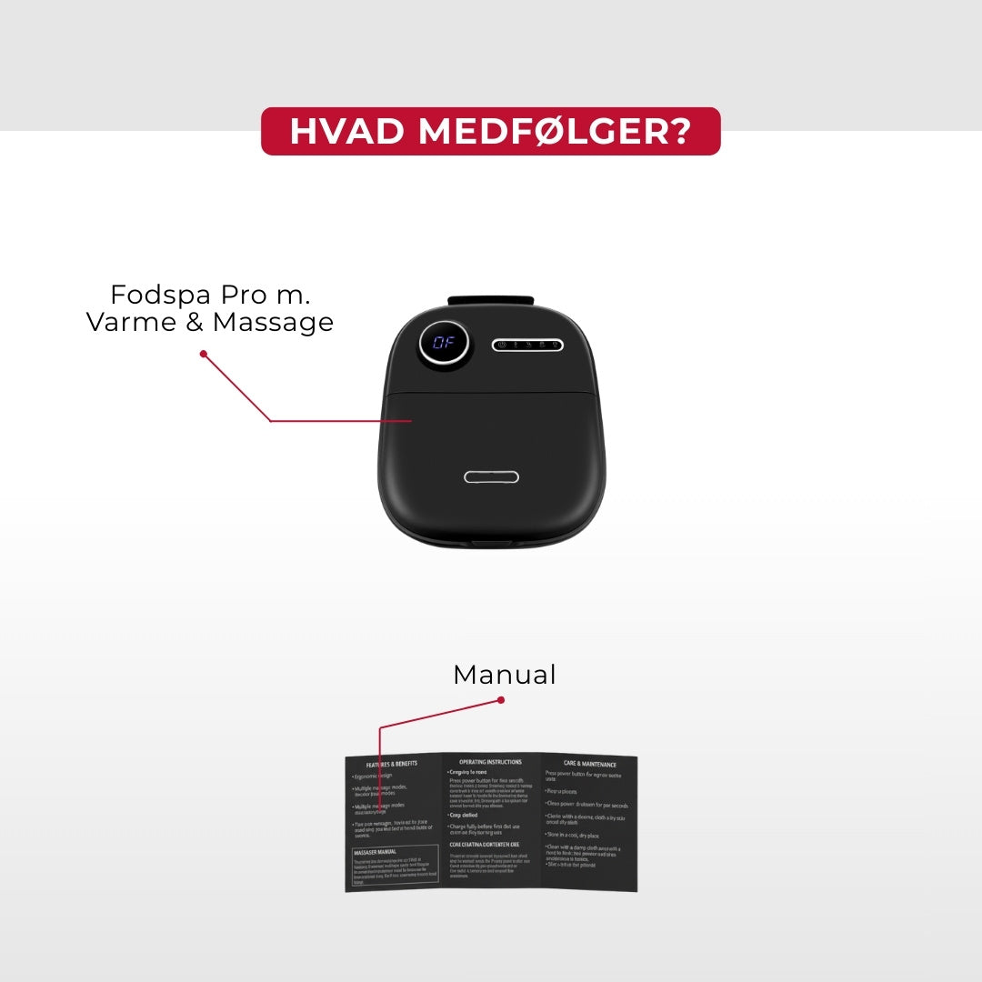 Fodspa Pro m. Varme & Massage